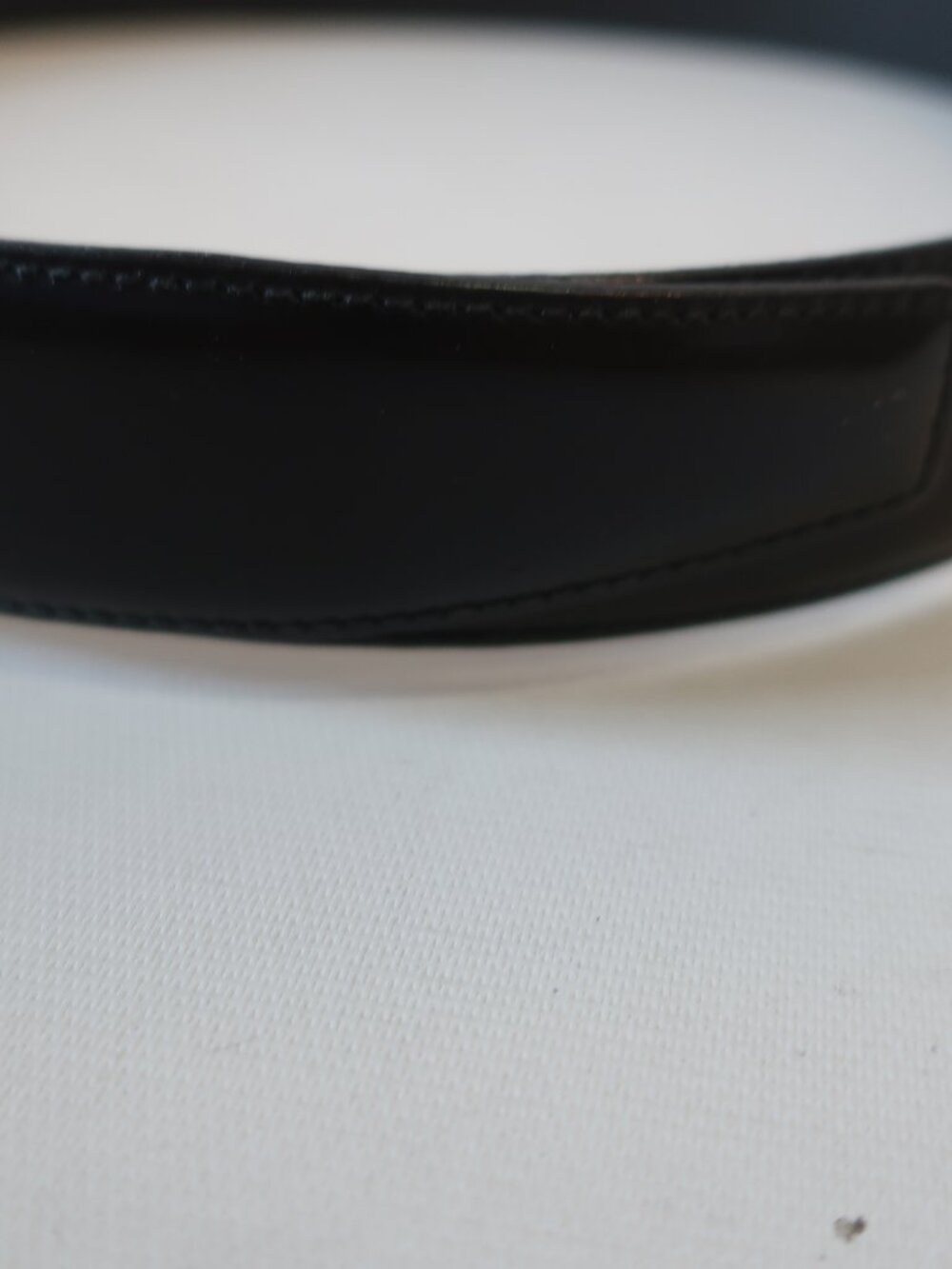 Mens Prada Black Leather Belt W/Silver Buckle Size 36/90 ** - Picture 6 of 9